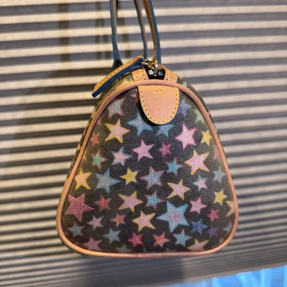 Dooney & Bourke Star Pattern Shoulder Bag - Multicolor - Picture 3 of 11